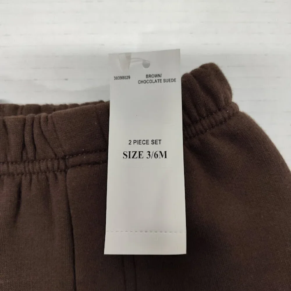 Baby Q 2 Piece Bear Hoodie Outfit Y2K Baby 3-6 Months NWT